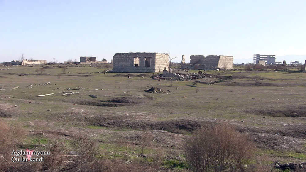 Müdafiə Nazirliyi Ağdam rayonunun Qullar kəndinin videogörüntülərini paylaşıb