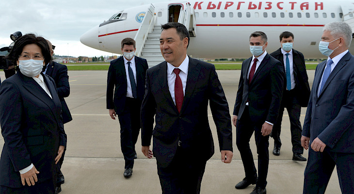 Kyrgyz president arrives in Sochi