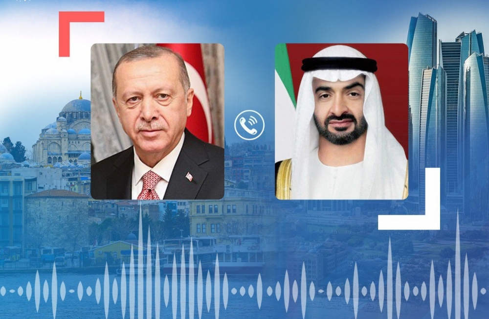 Turkish President discusses bilateral ties with UAE Crown Prince