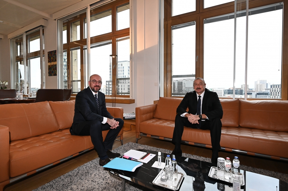 В Брюсселе началась встреча между Президентом Ильхамом Алиевым и президентом Совета Европейского Союза